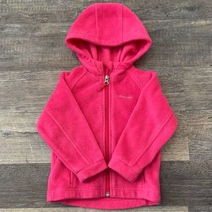 Toddler hooded fleece Columbia zip up